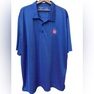 🔥⚾️Chicago CUBS MLB Antigua size XL men’s polo golf shirt Dri weave fabric MINT